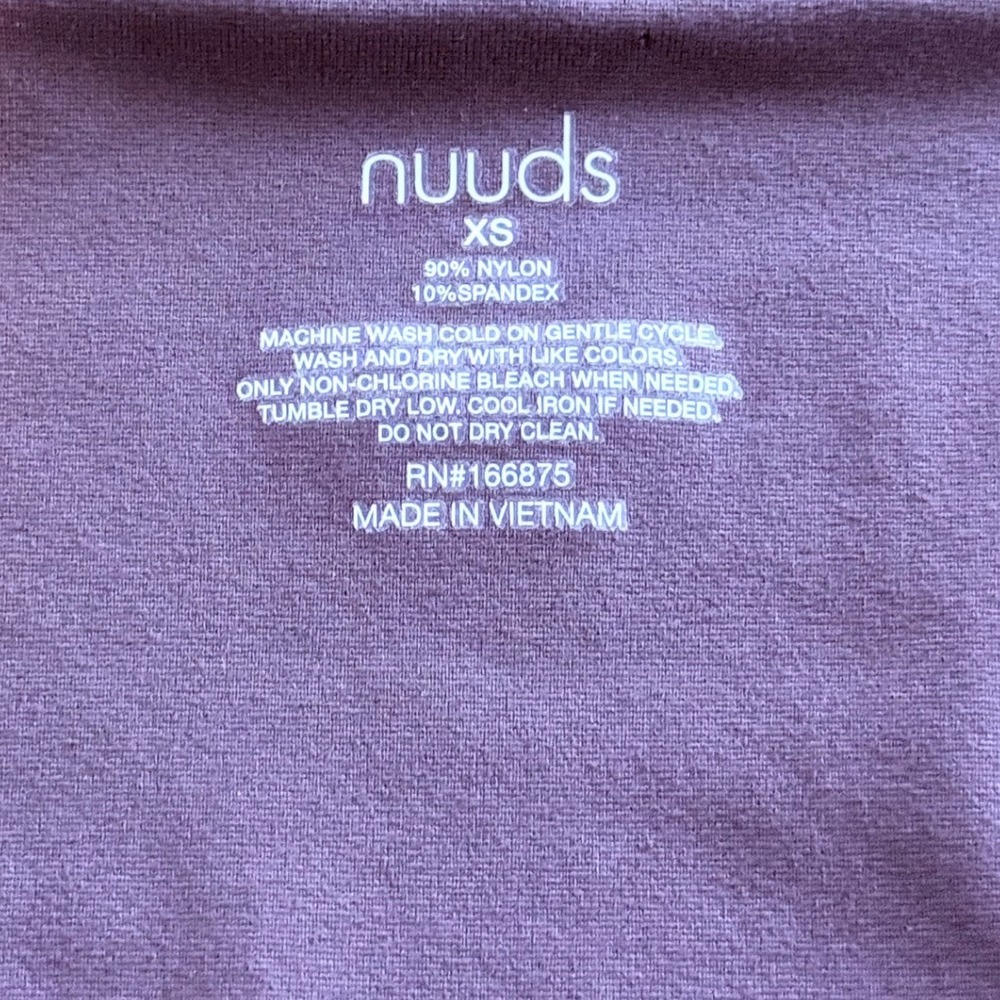 Nuuds Womens XS Brown Long Sleeve Scoop Neck Thong Bodysuit Minimalist Neutral - Picture 3 of 6